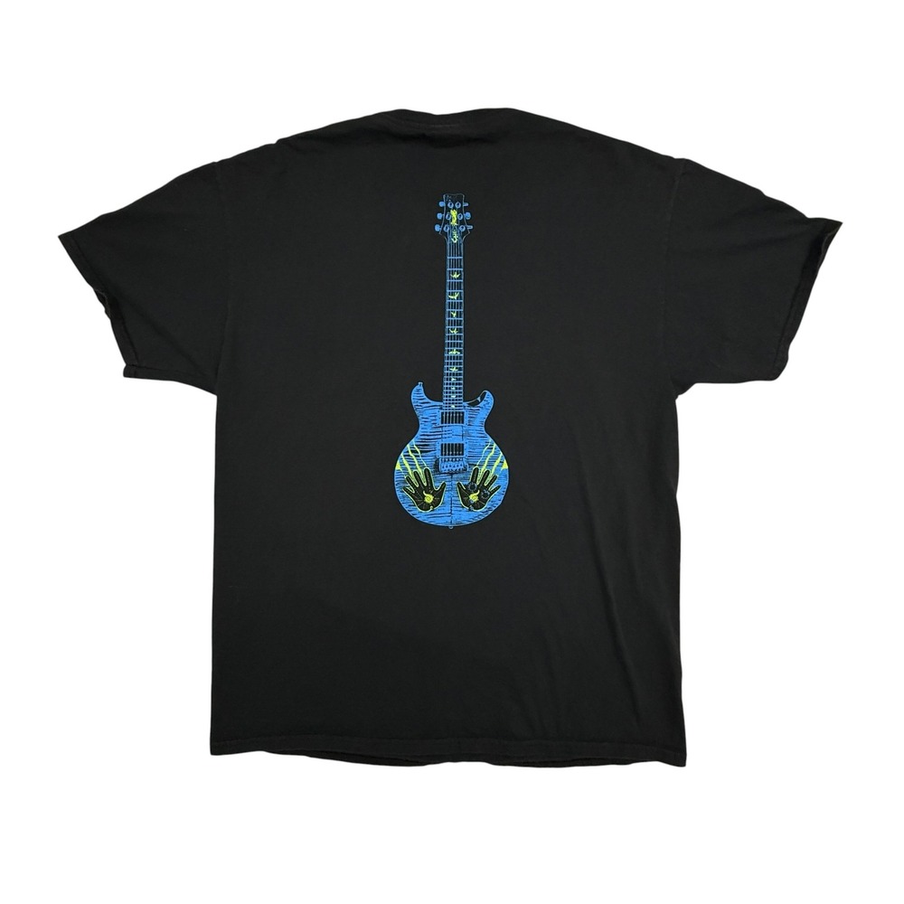 Santana Blessings and Miracles Local Crew T-Shirt Men Large Black Guitar Graphic